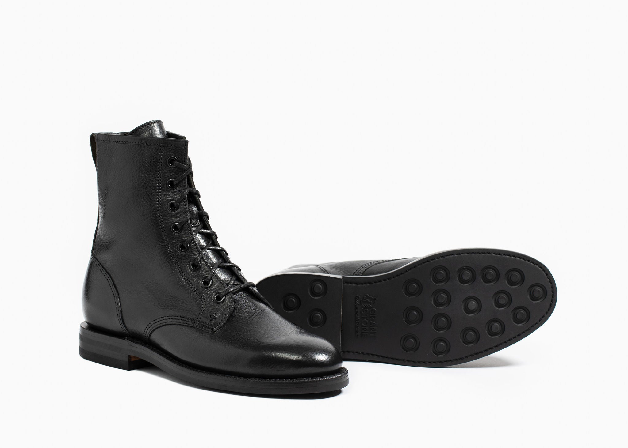 Combat Boot Nero Nappa