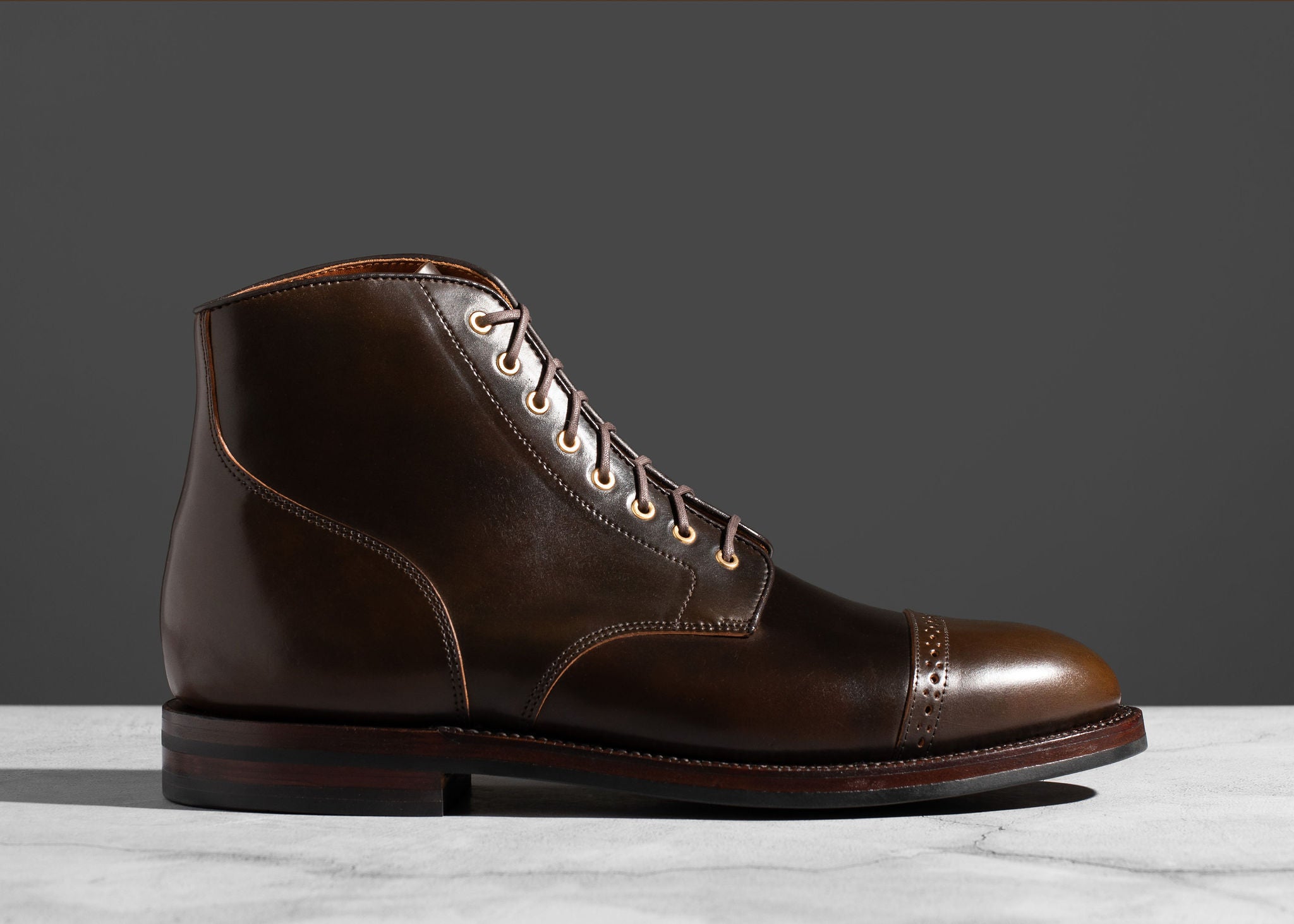 Pre-Order | Garrison Boot Maduro Shell Cordovan