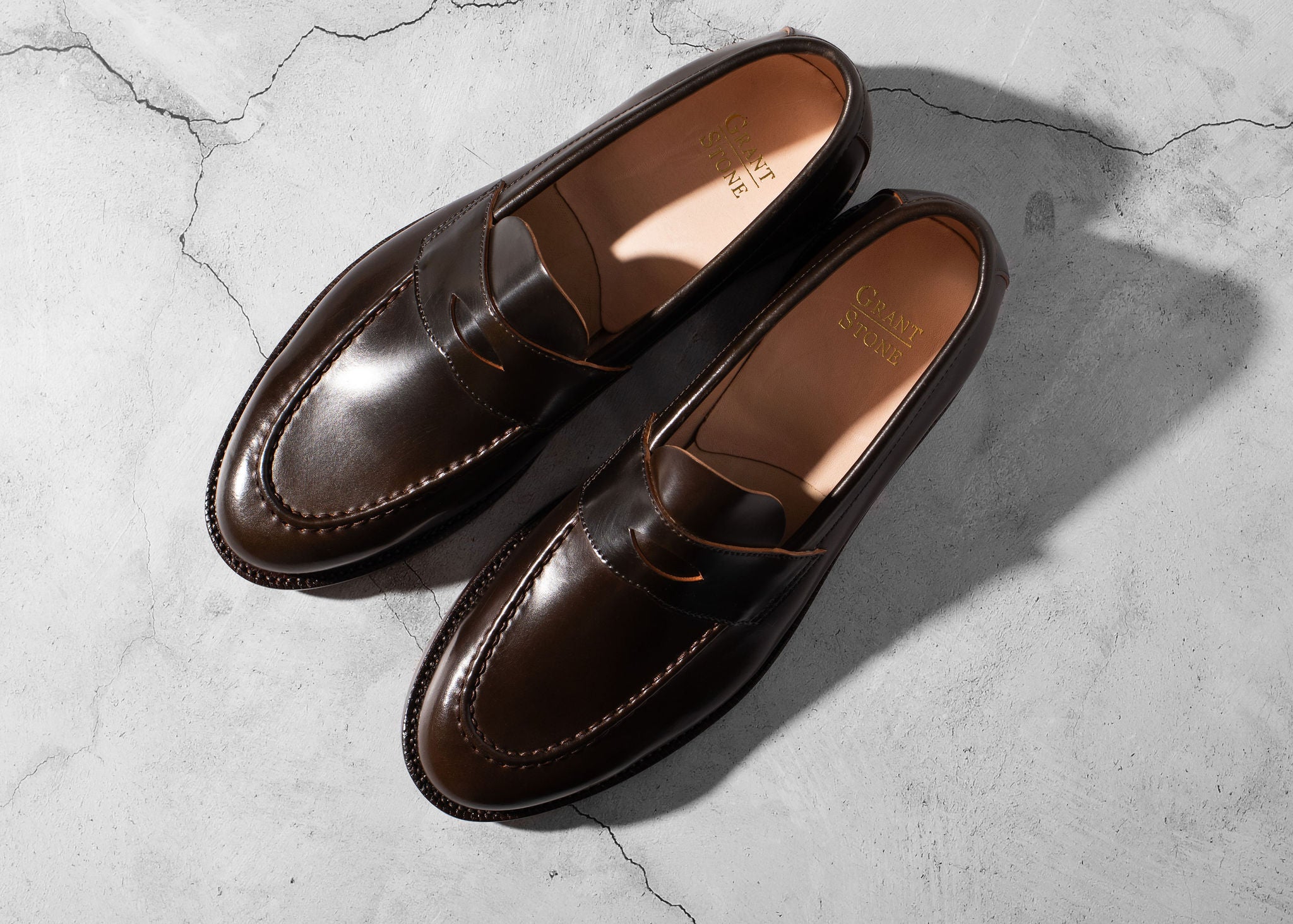 Pre-Order | Unlined Traveler Penny Maduro Shell Cordovan