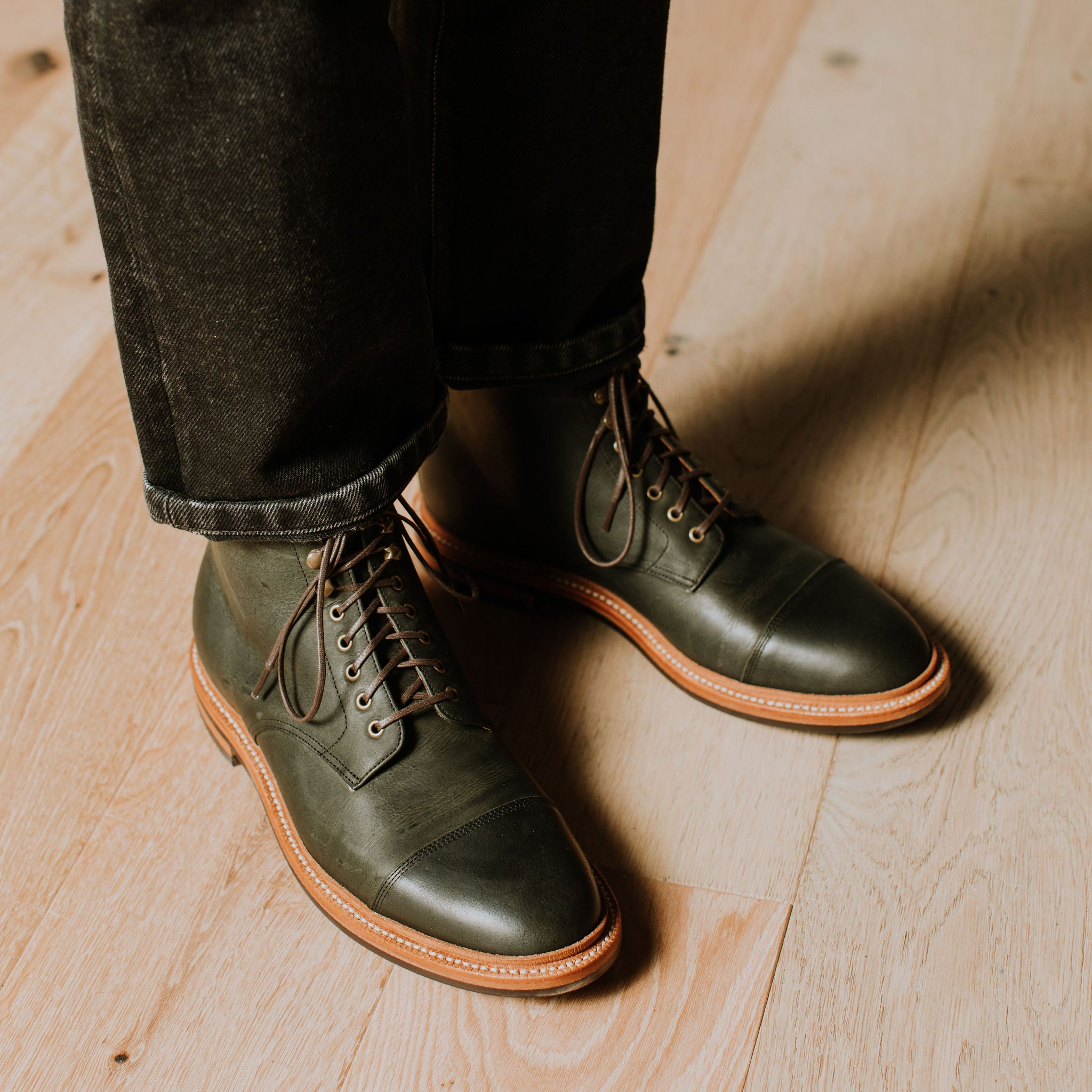 Cap Toe Boot Forest Kudu