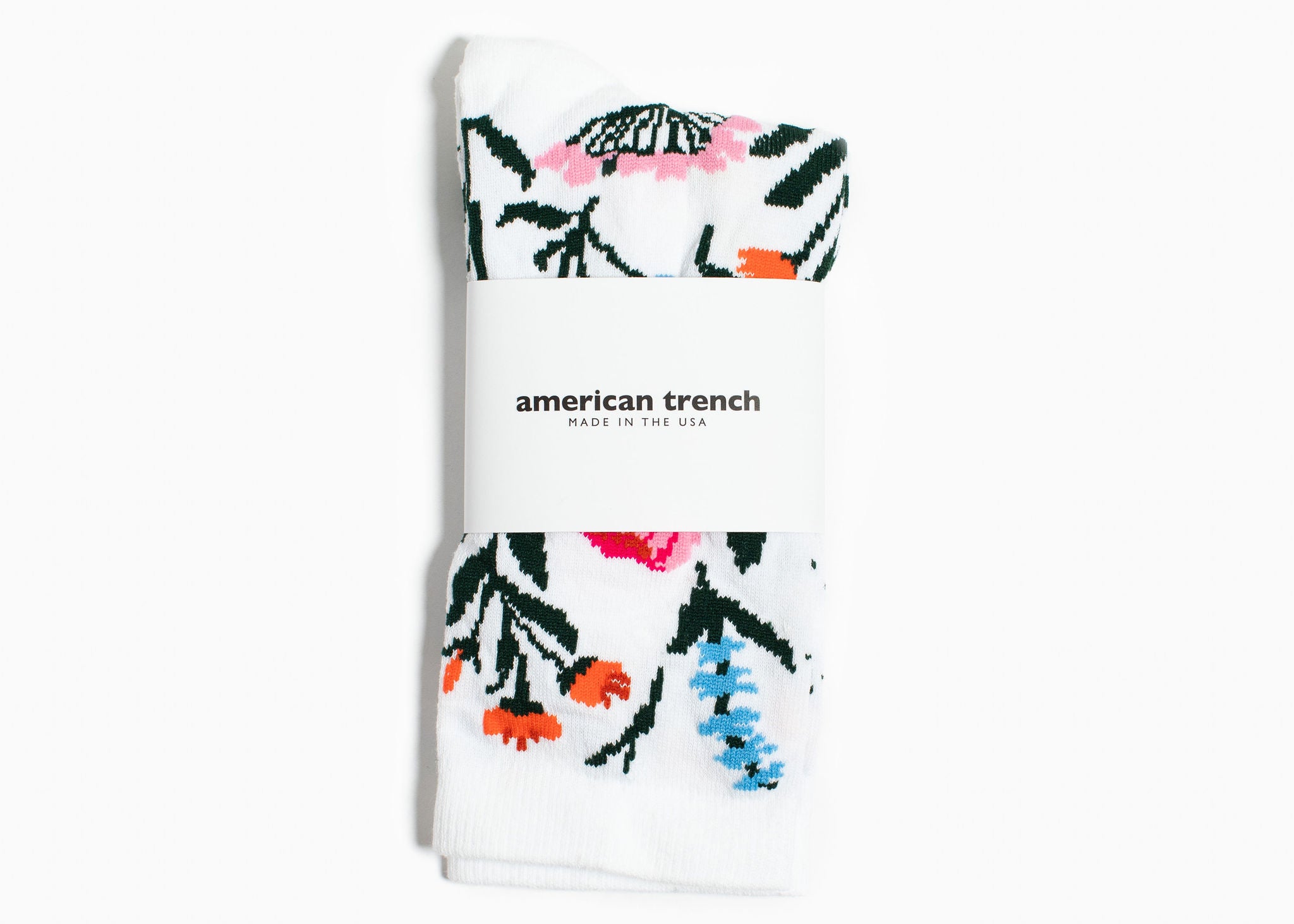 American Trench Wild Flower Sock – Ivory