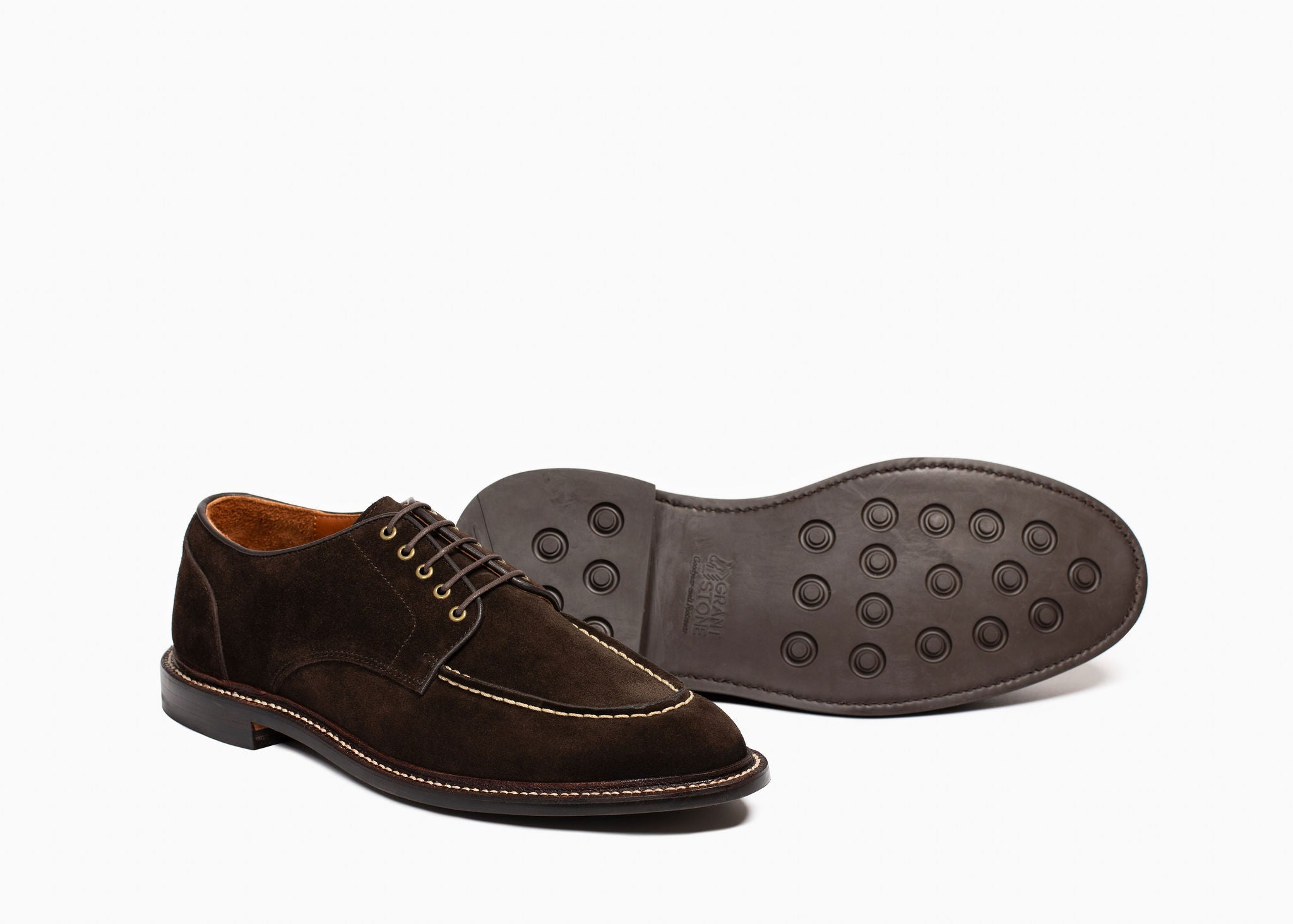Moc Toe Derby Espresso Suede