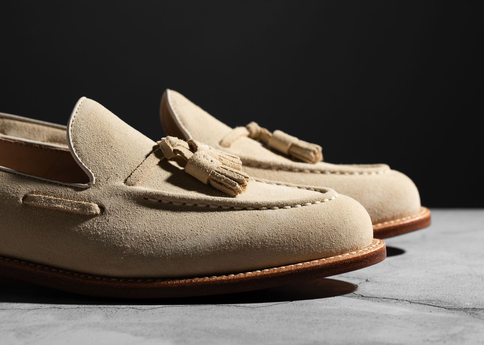 Pre-Order | Tassel Loafer Safari Suede