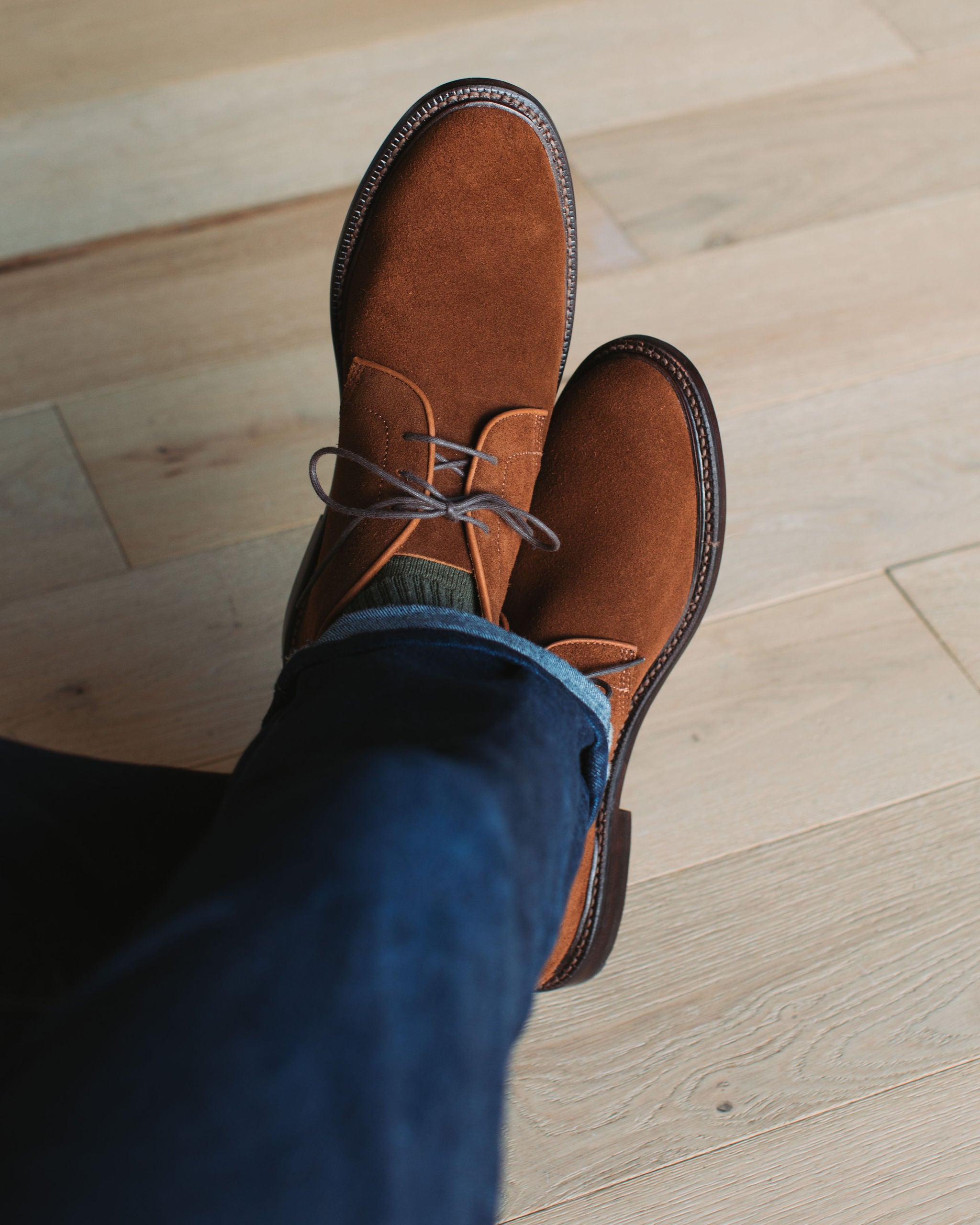 Unlined Chukka - Bourbon Suede