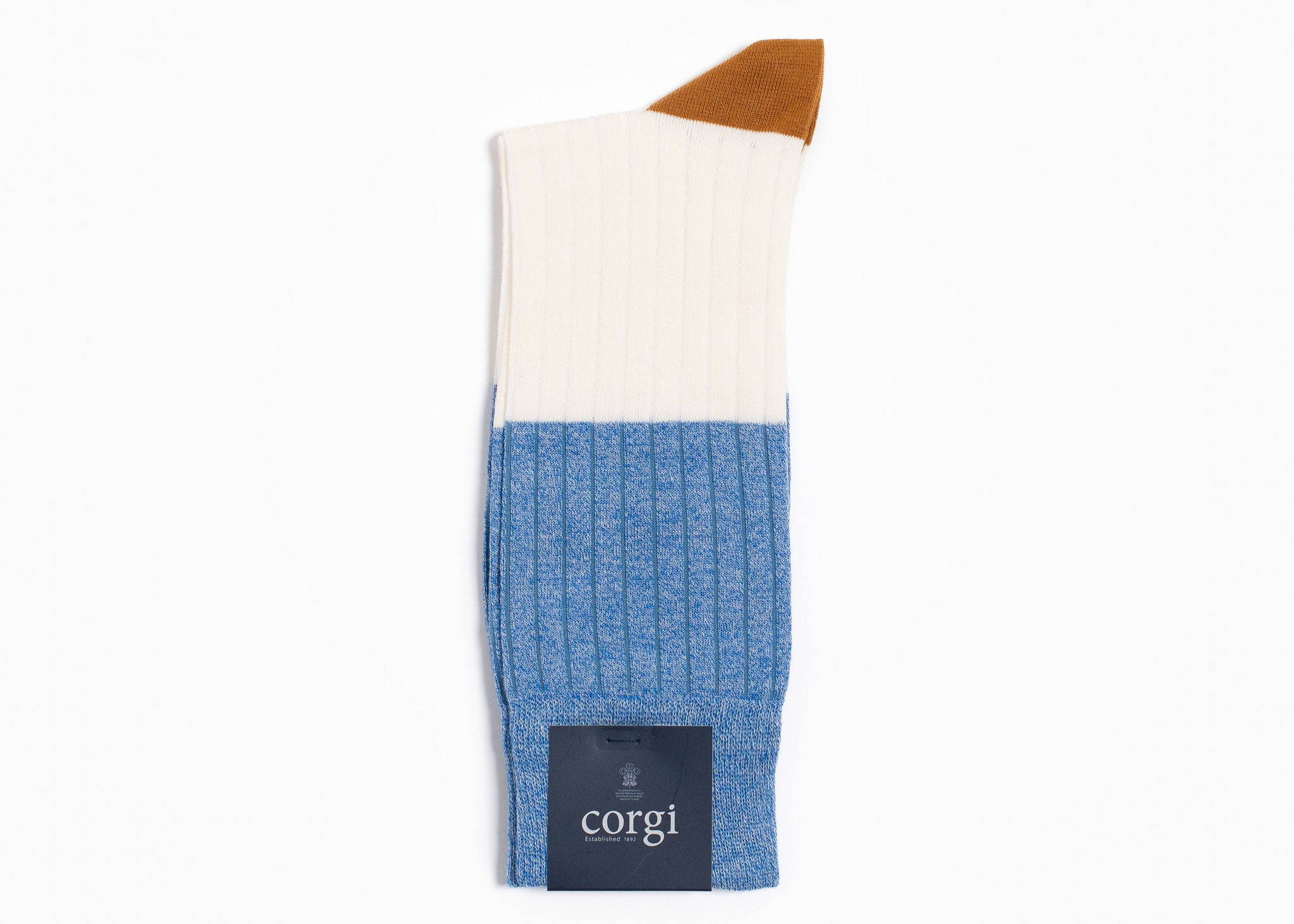 Corgi x CartinosLightweight Cotton Sock – Blue