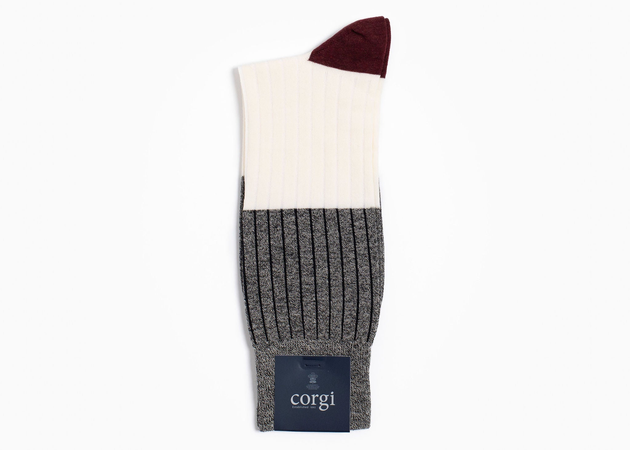 Corgi x CartinosLightweight Cotton Sock – Charcoal