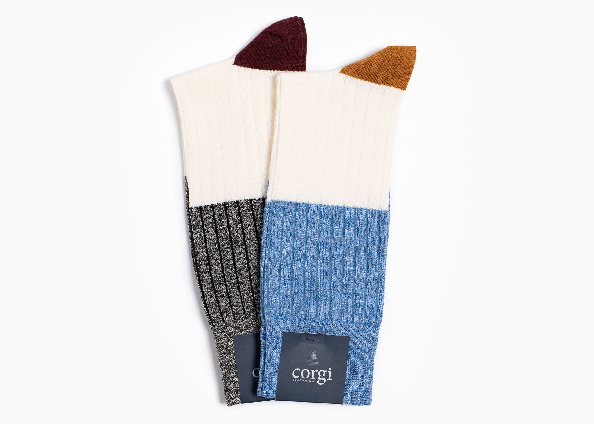Corgi x CartinosLightweight Cotton Sock – Charcoal