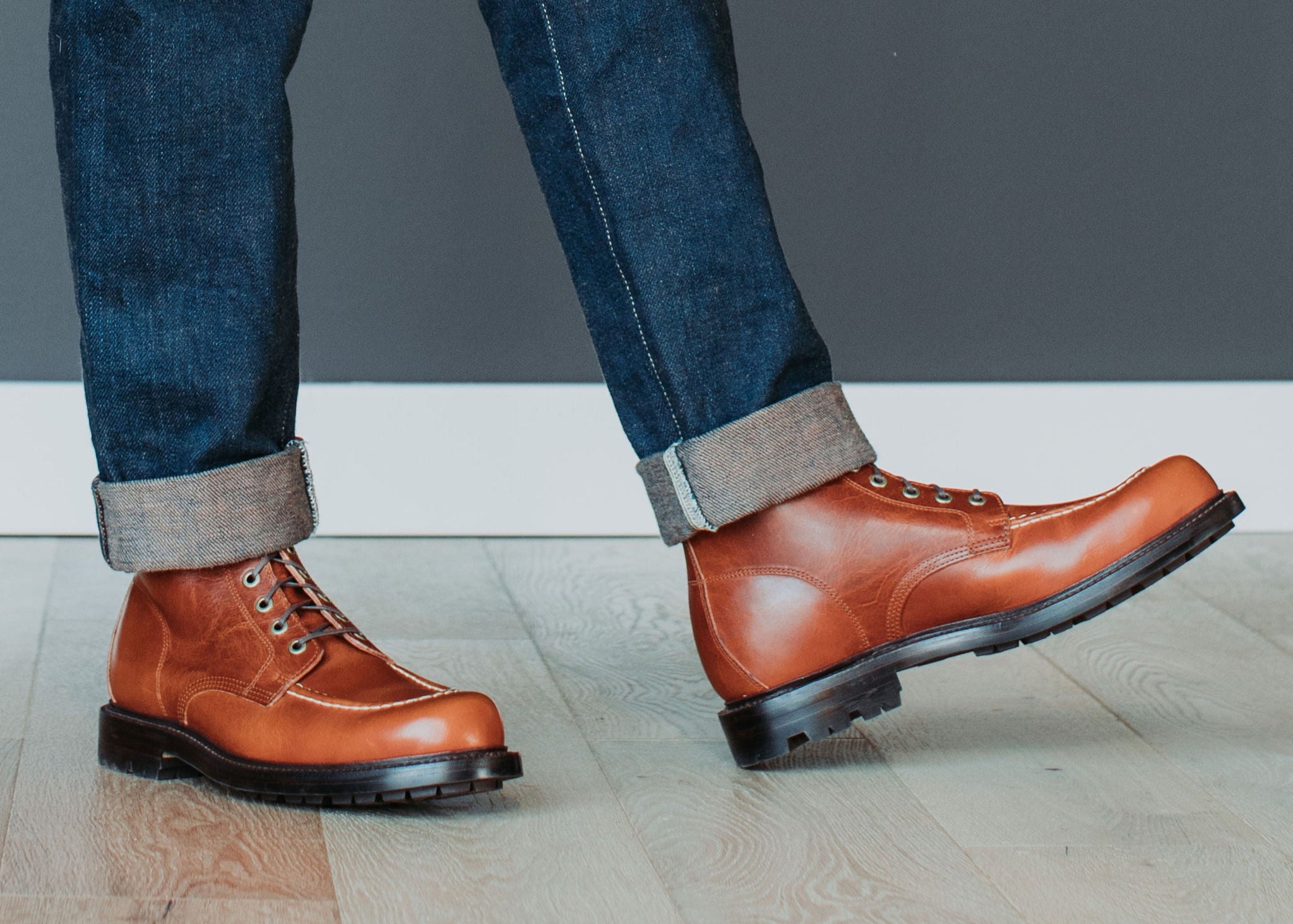 Brass Boot Tan Brooklyn Calf