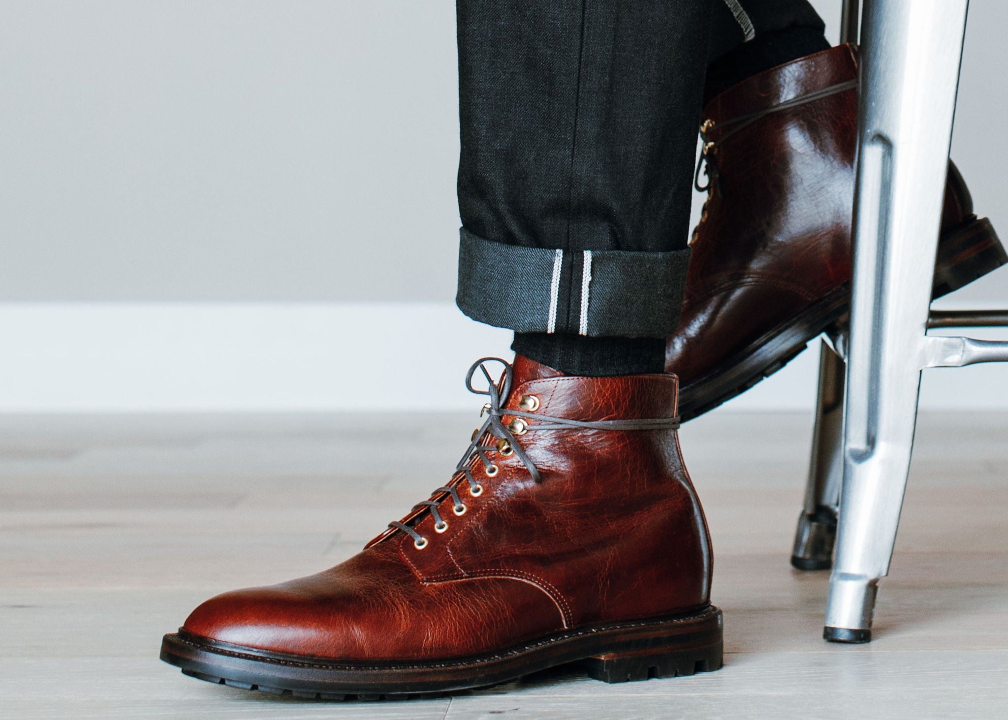 Edward Boot Red Waxed Deer