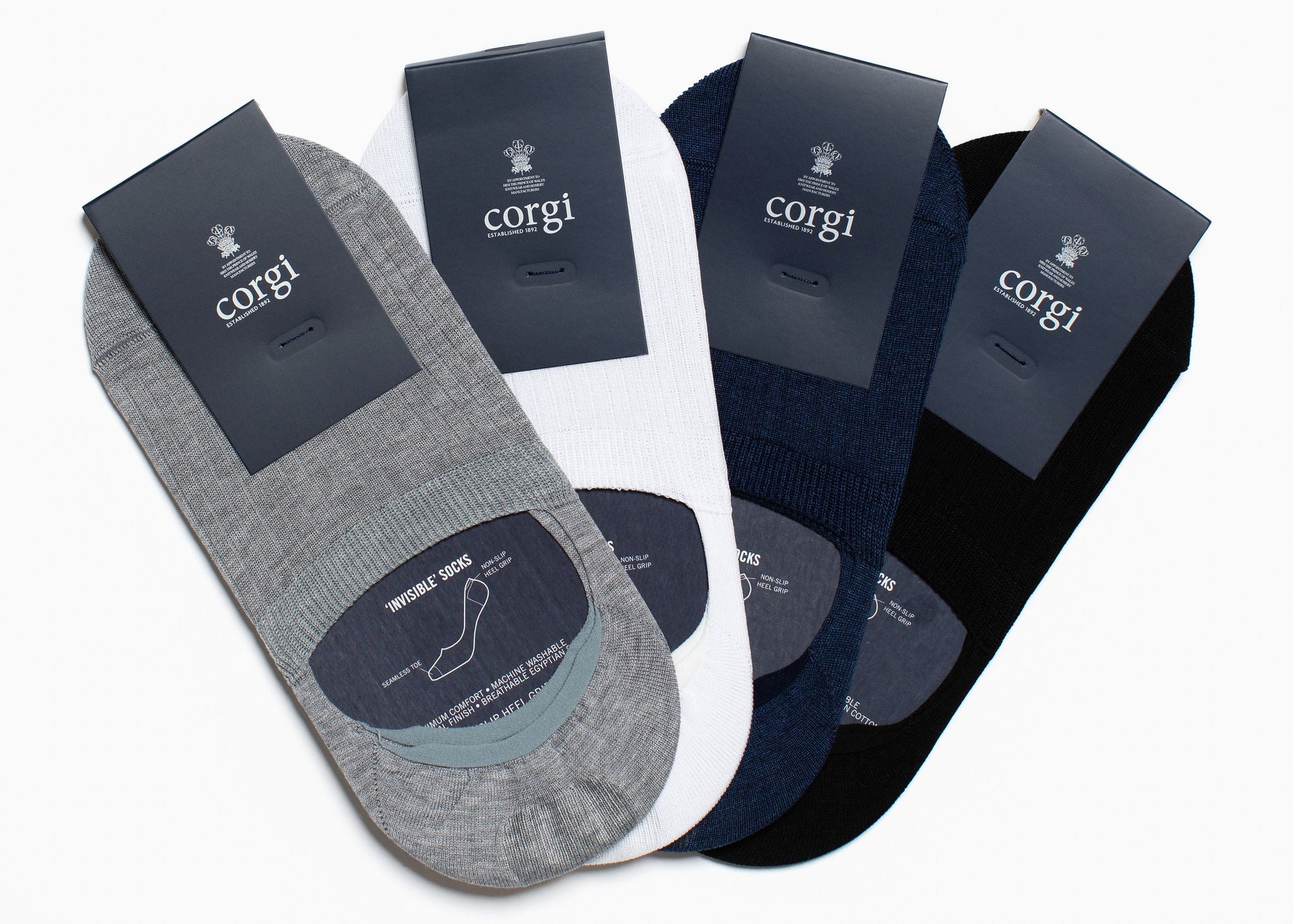Corgi x CartinosCotton No Show Sock