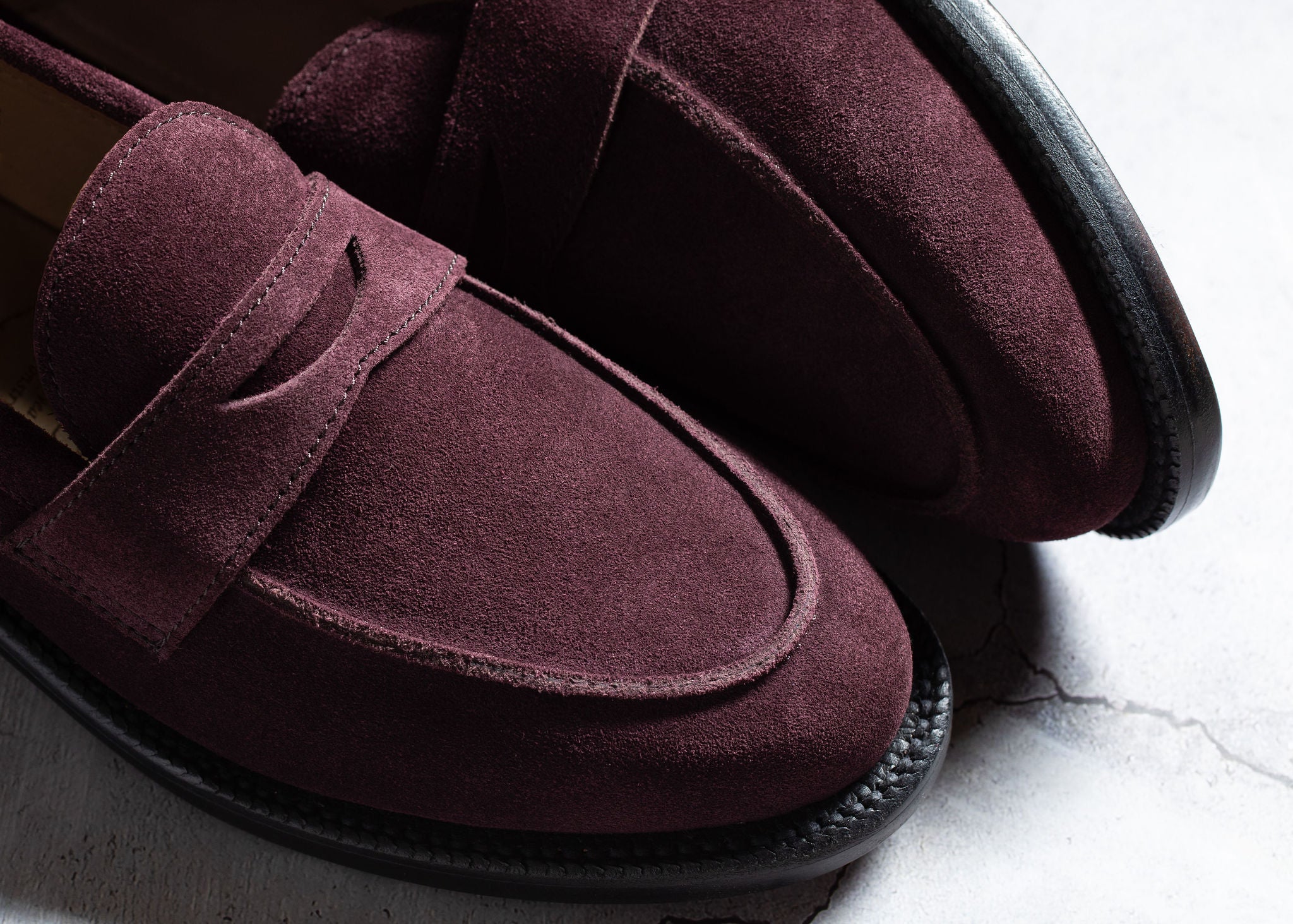 Clara Penny Loafer Berry Suede
