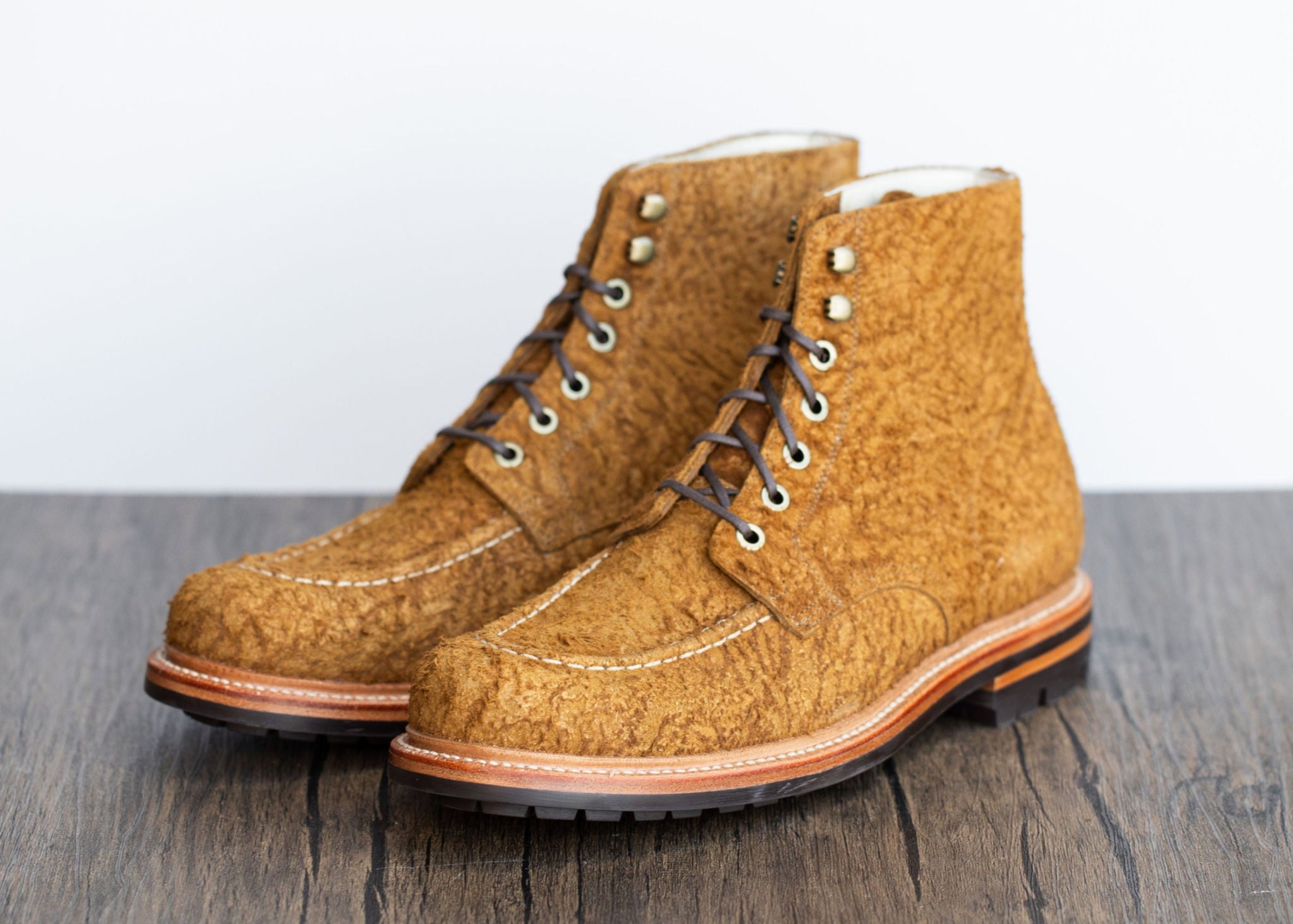 Brass Boot Bronze Rough Suede