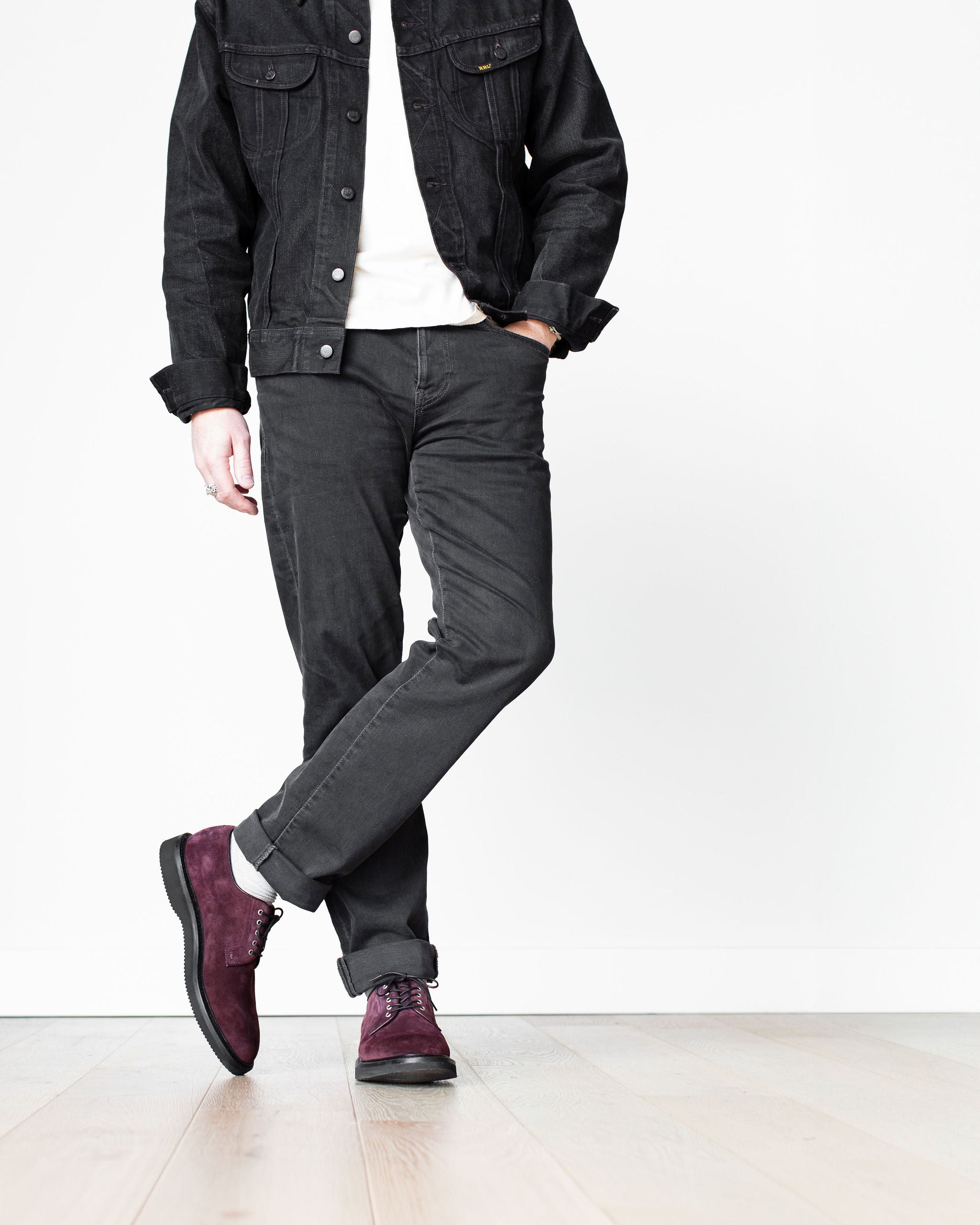 Plain Toe Berry Suede