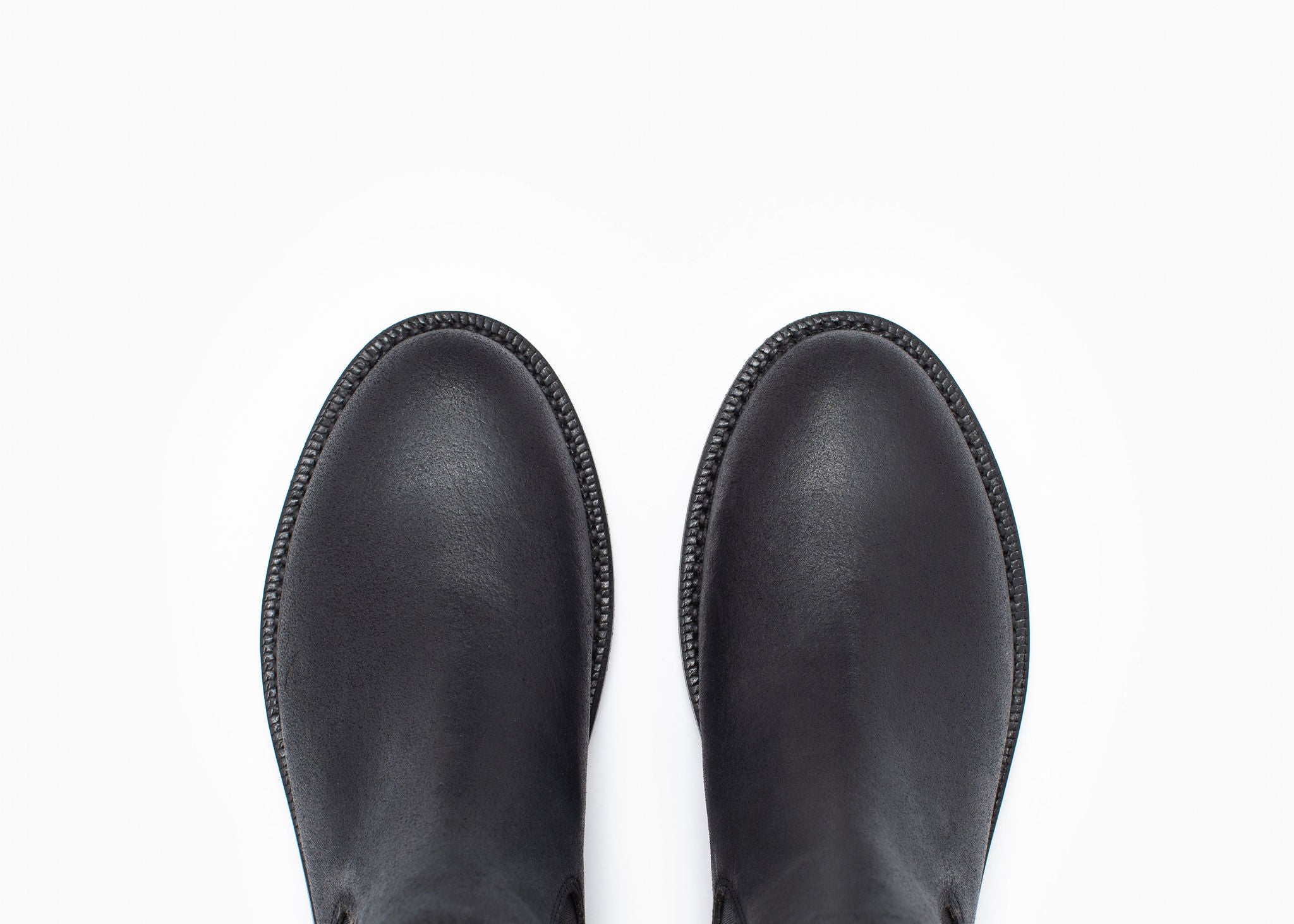Josephine Chelsea Boot Black Waxed Commander