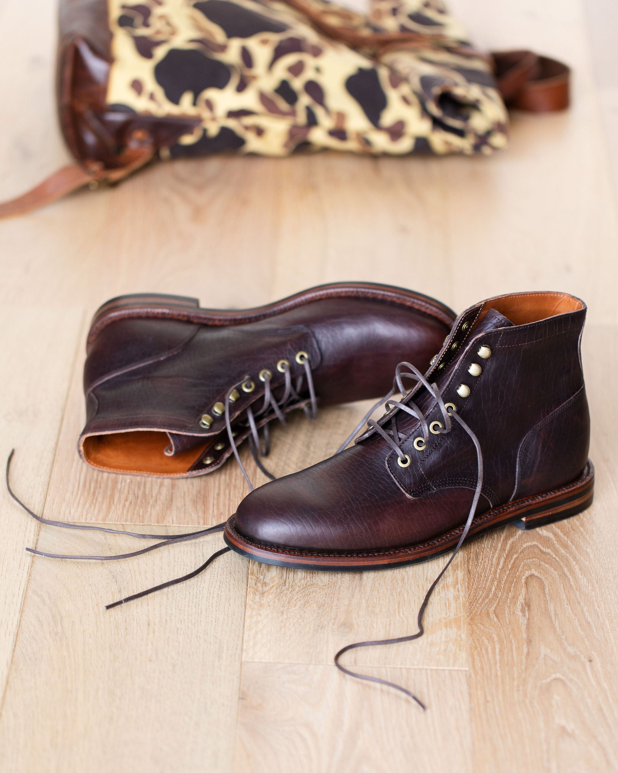 Diesel Boot Mahogany Shrunken Calf