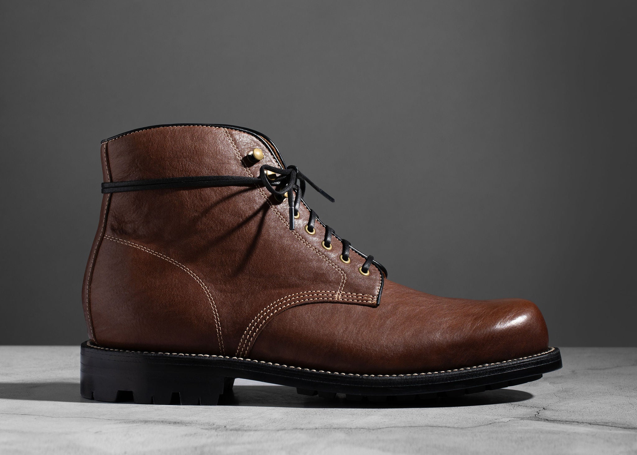 Baroda Boot Chocolate Washed Horsehide