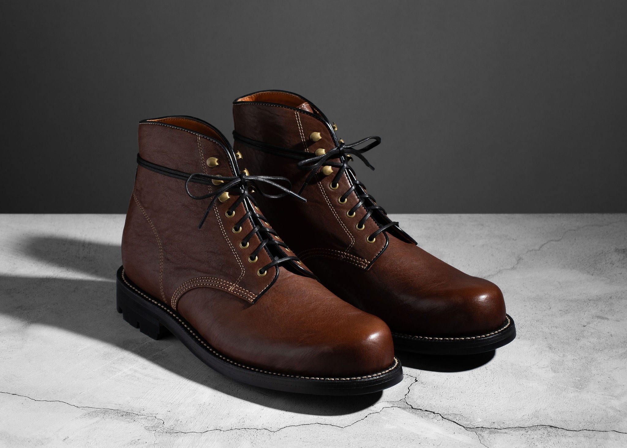 Baroda Boot Chocolate Washed Horsehide