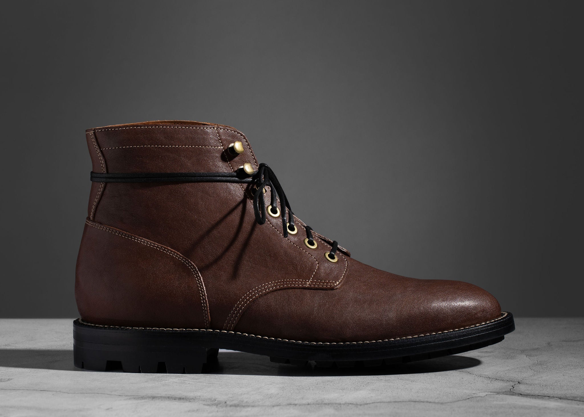 Diesel Boot Chocolate Washed Horsehide