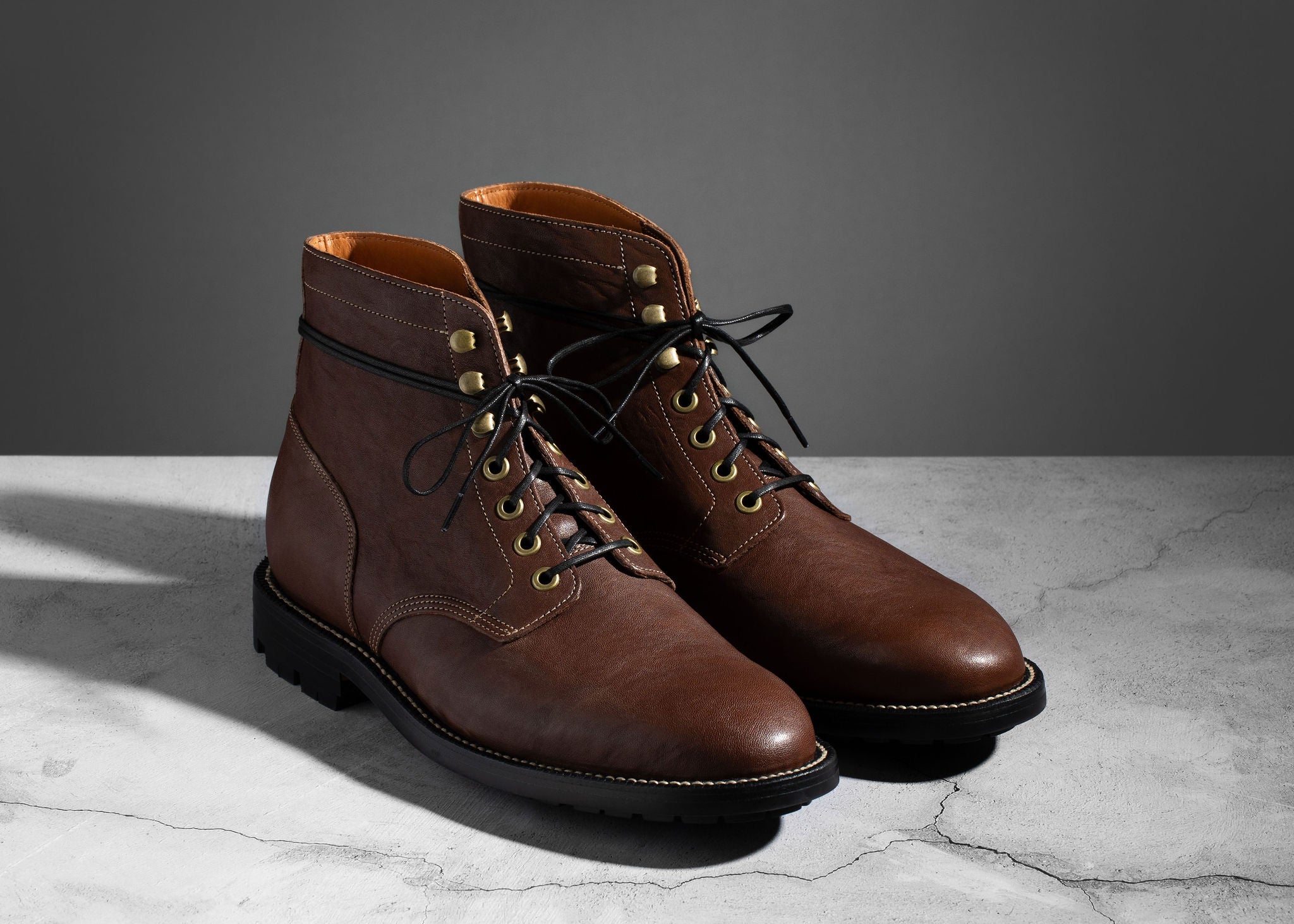 Diesel Boot Chocolate Washed Horsehide