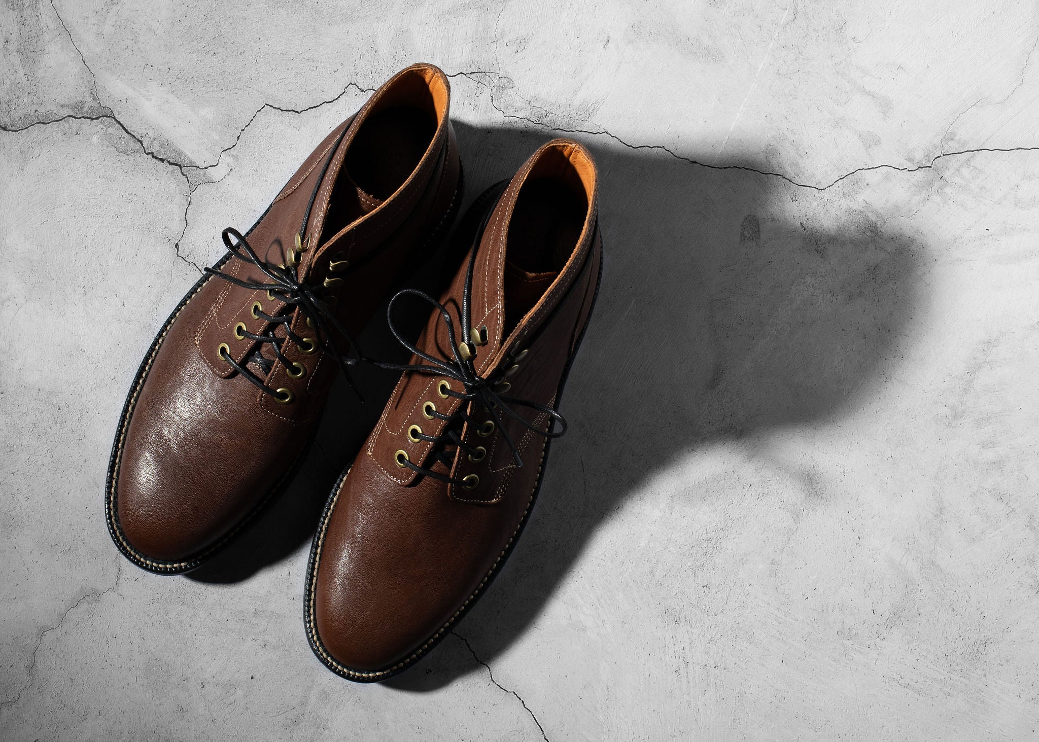 Diesel Boot Chocolate Washed Horsehide
