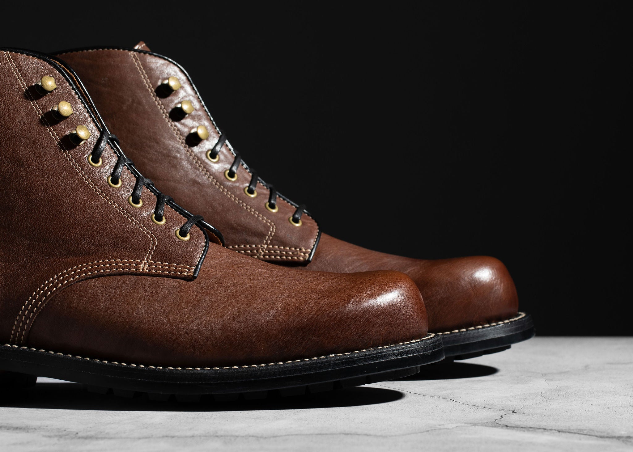 Baroda Boot Chocolate Washed Horsehide