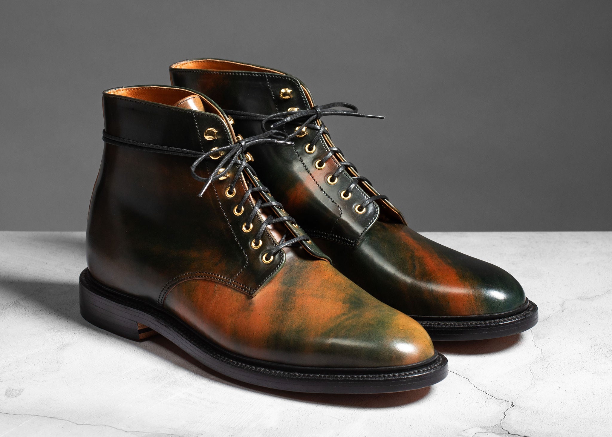 Pre-Order | Edward Boot Black Marbled Shell Cordovan