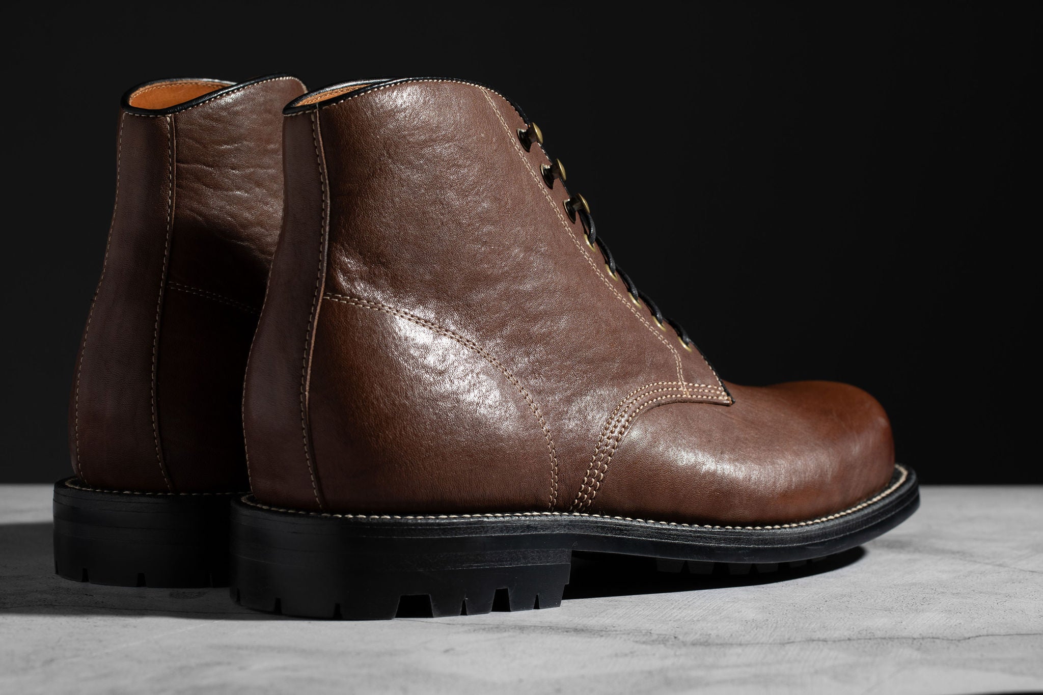 Baroda Boot Chocolate Washed Horsehide