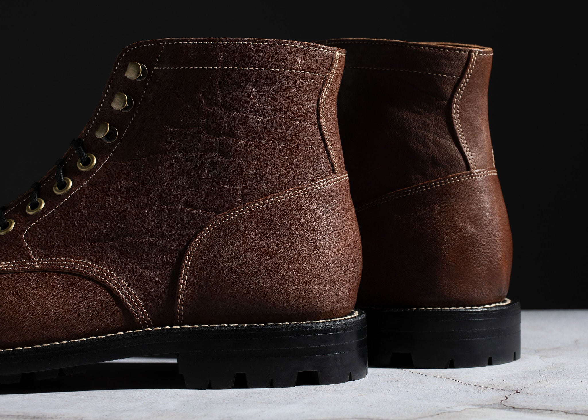Diesel Boot Chocolate Washed Horsehide