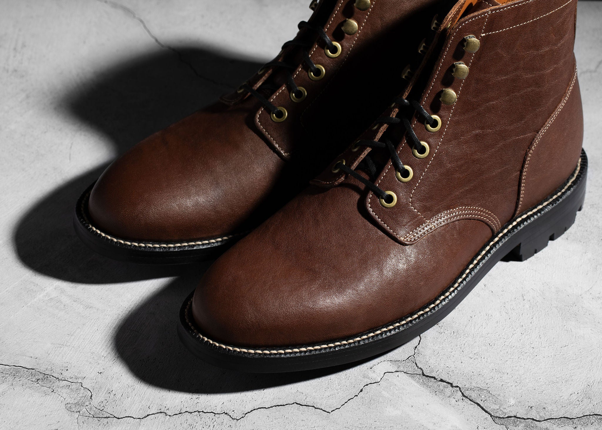 Diesel Boot Chocolate Washed Horsehide