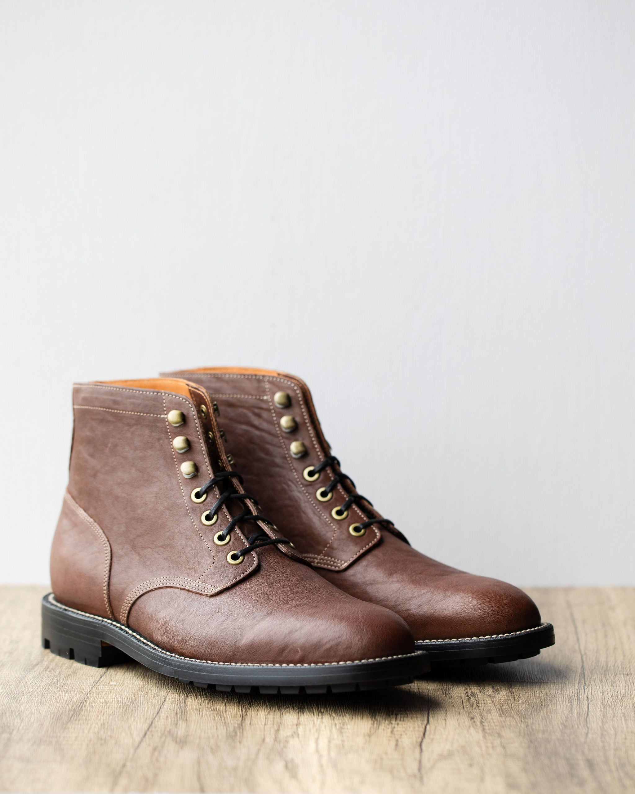 Diesel Boot Chocolate Washed Horsehide