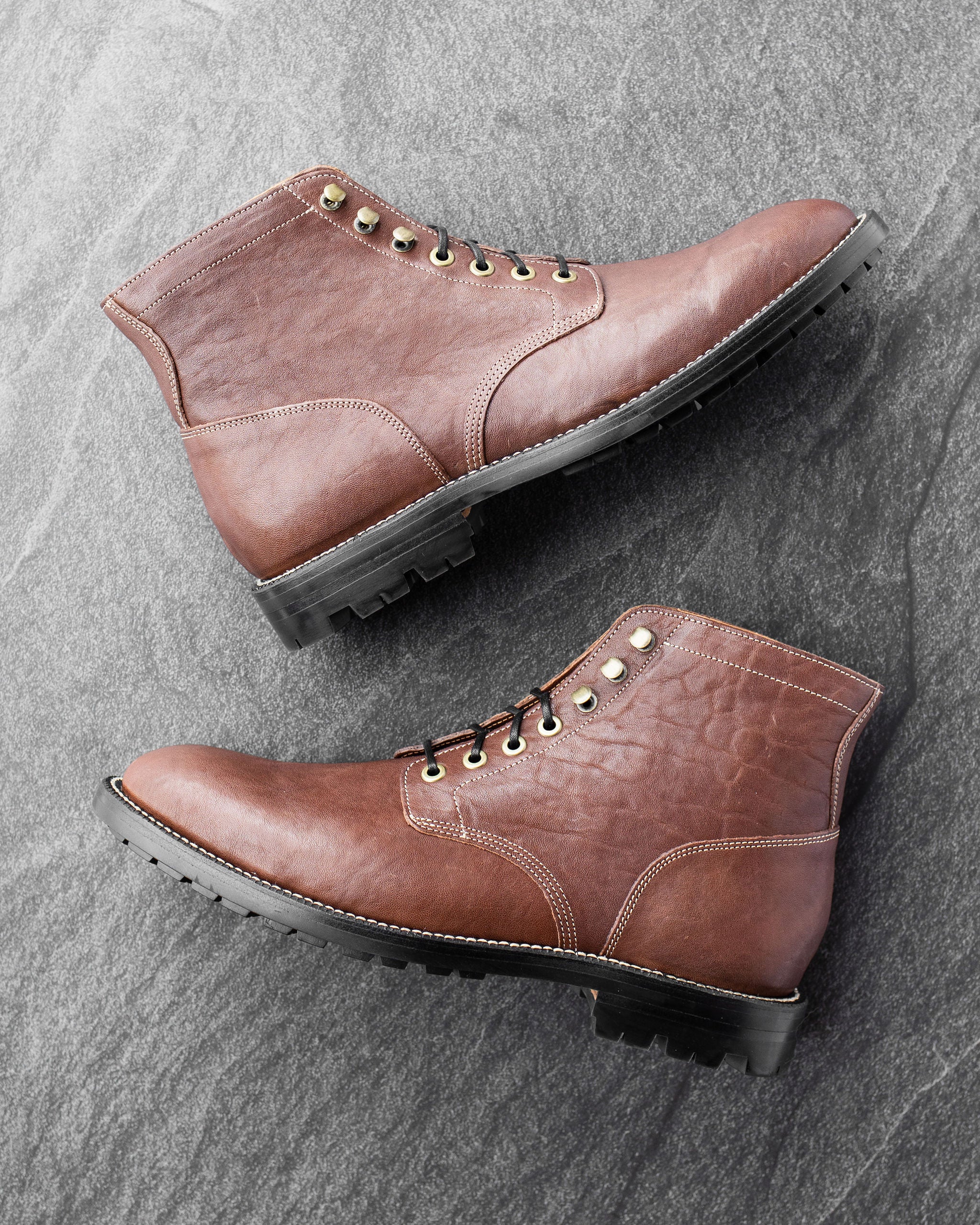 Diesel Boot Chocolate Washed Horsehide