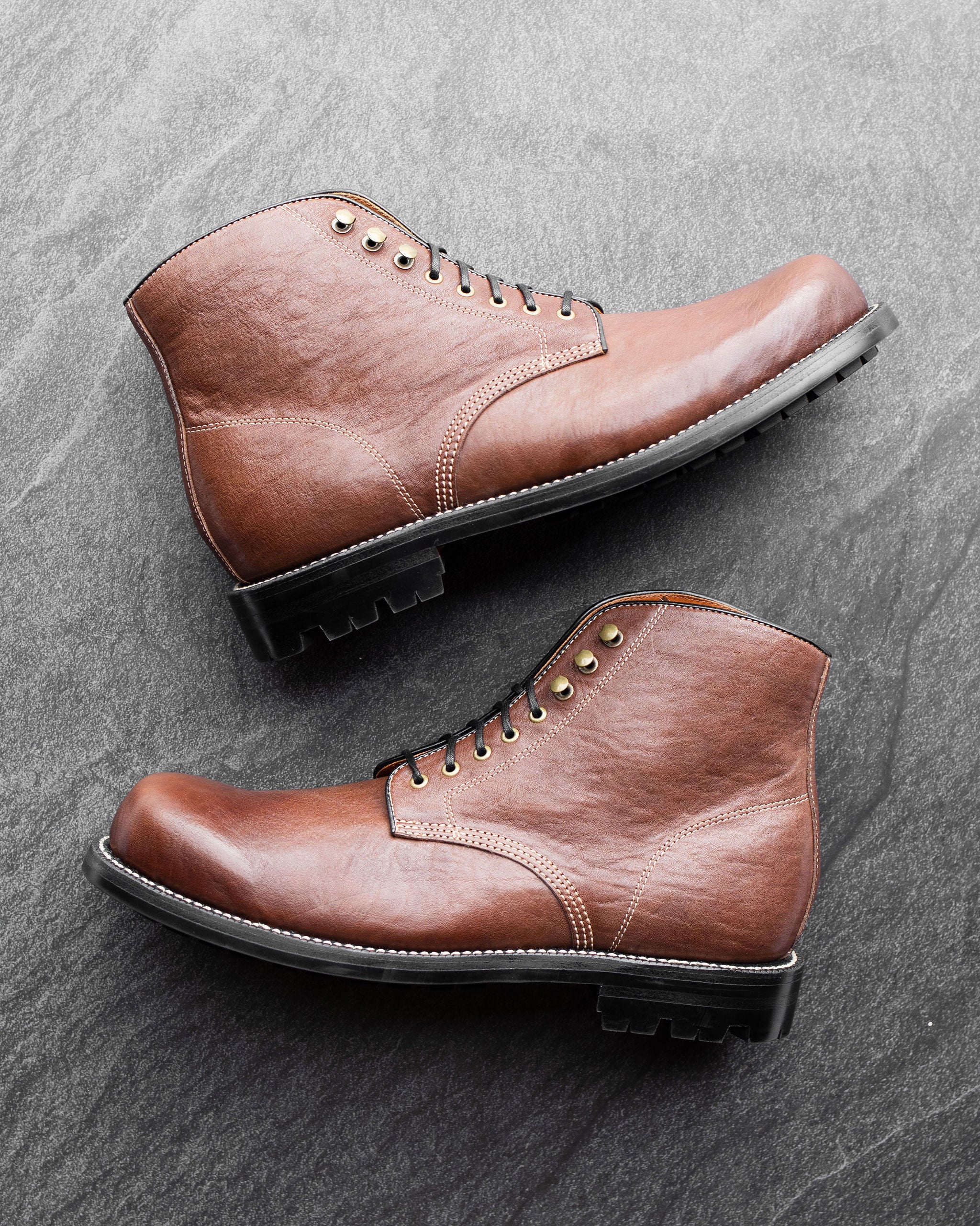Baroda Boot Chocolate Washed Horsehide