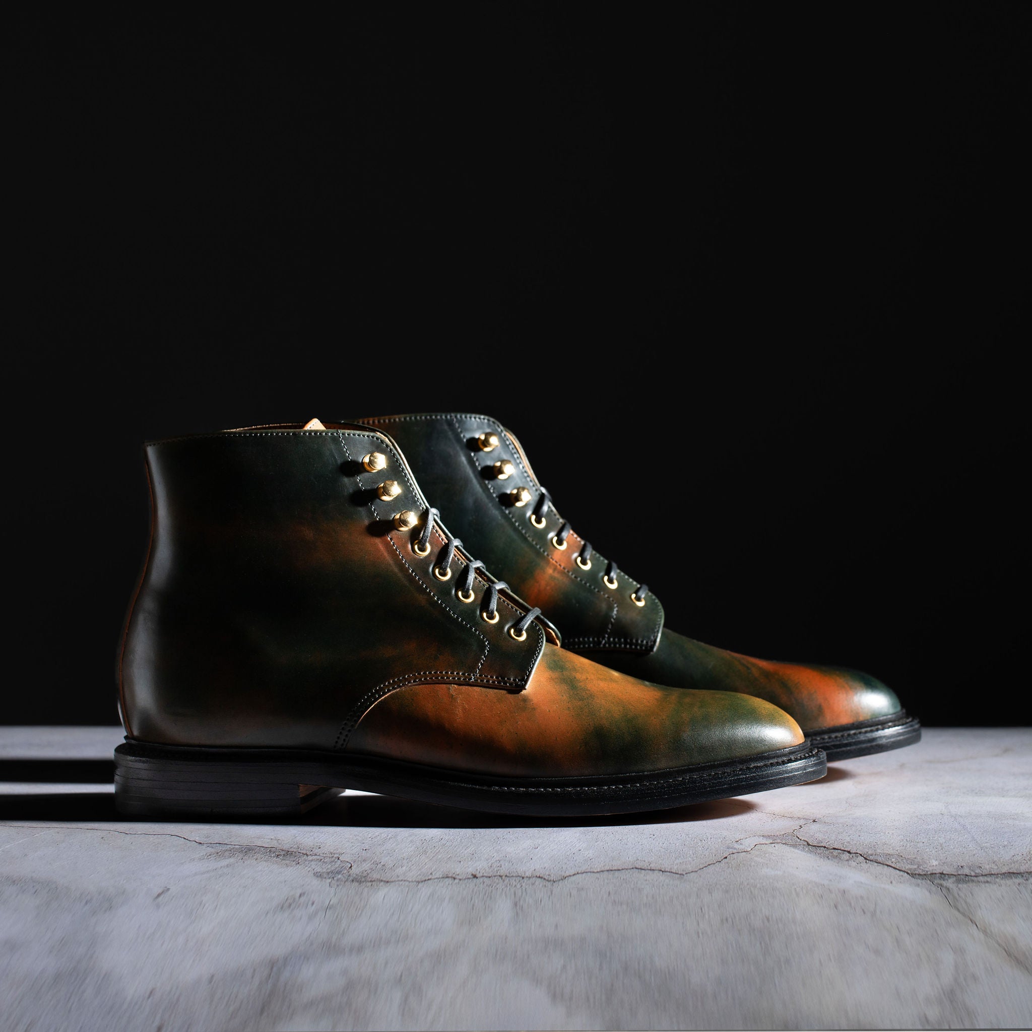 Pre-Order | Edward Boot Black Marbled Shell Cordovan