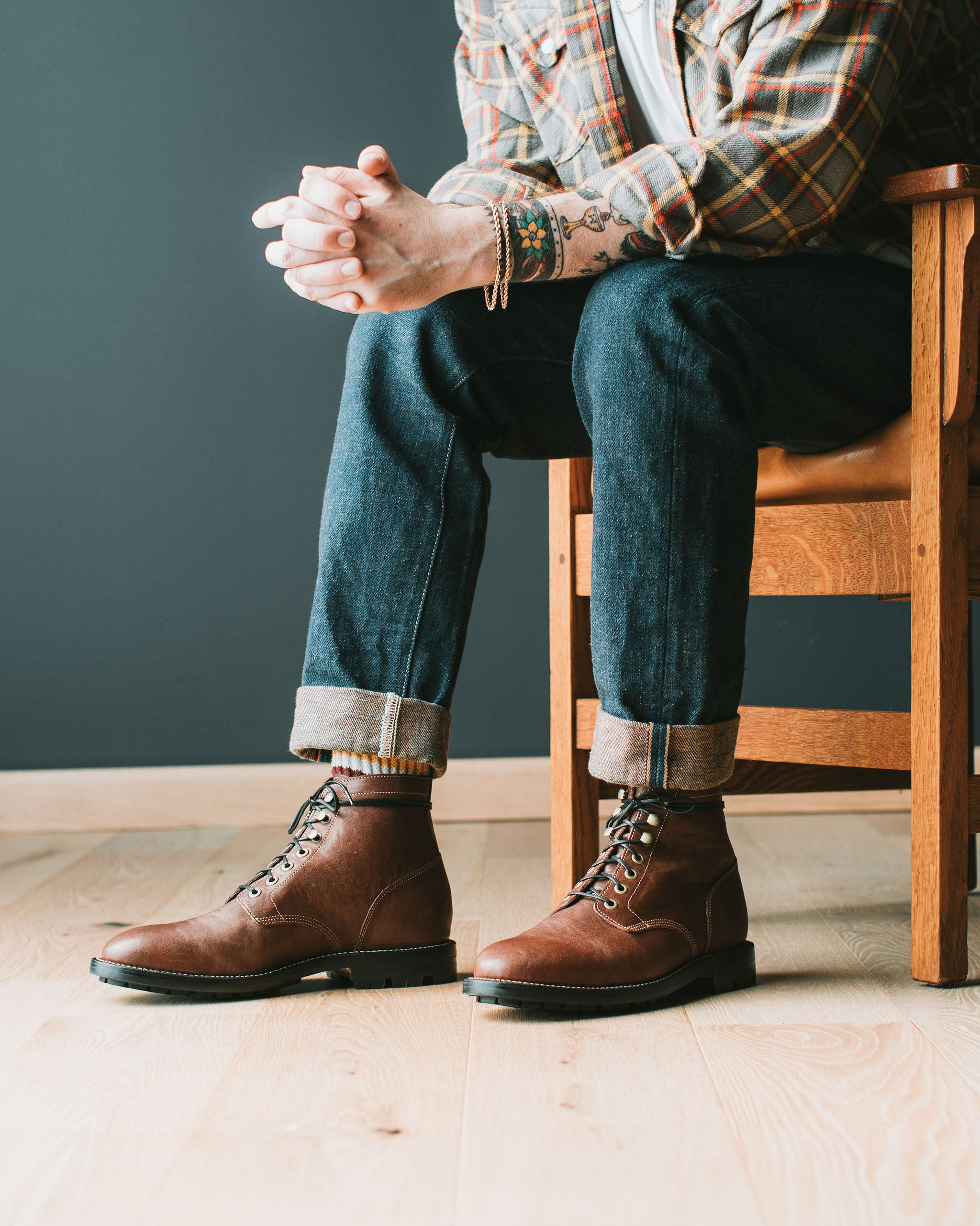Diesel Boot Chocolate Washed Horsehide