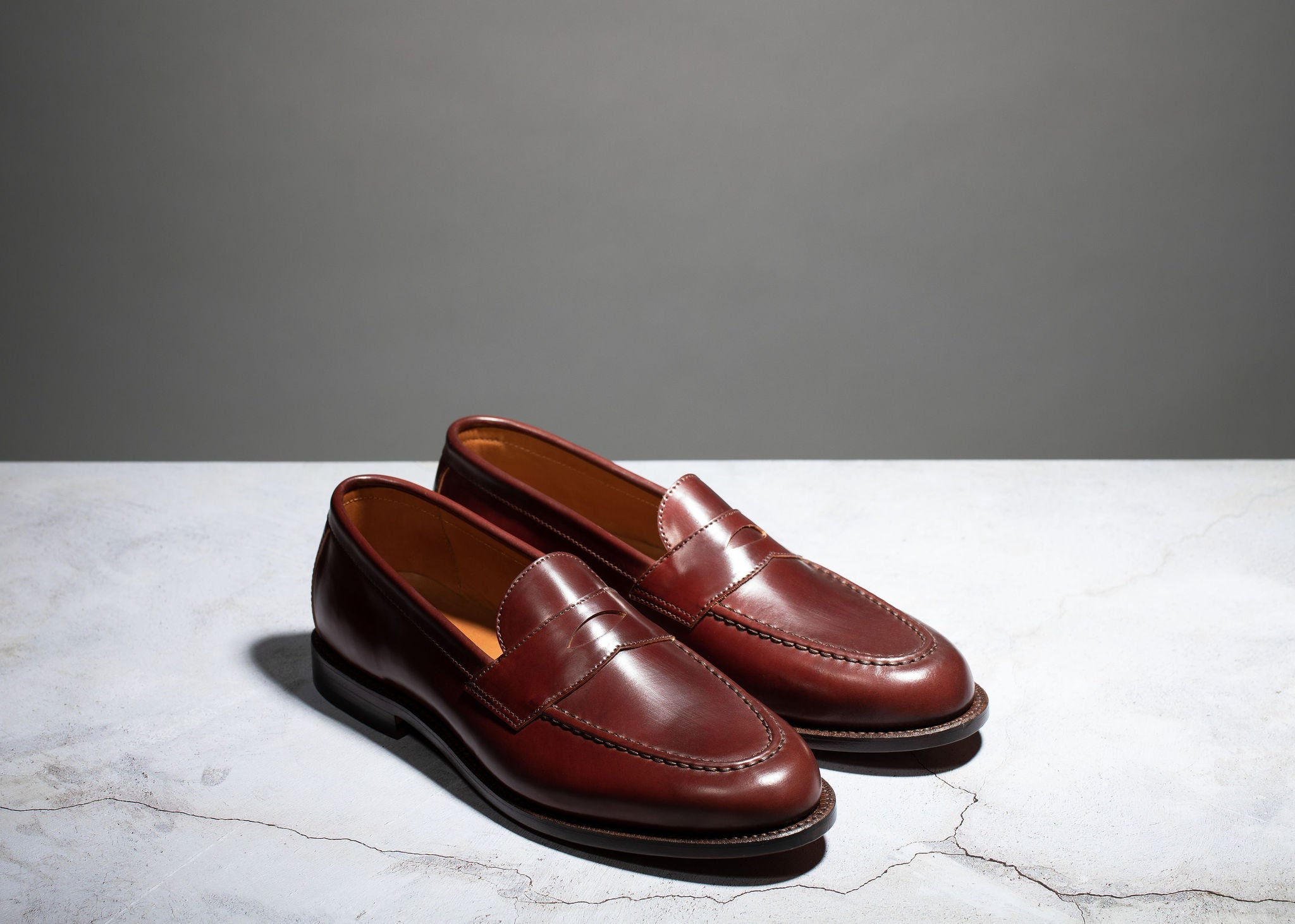 Pre-Order | Traveler Penny Garnet Shell Cordovan
