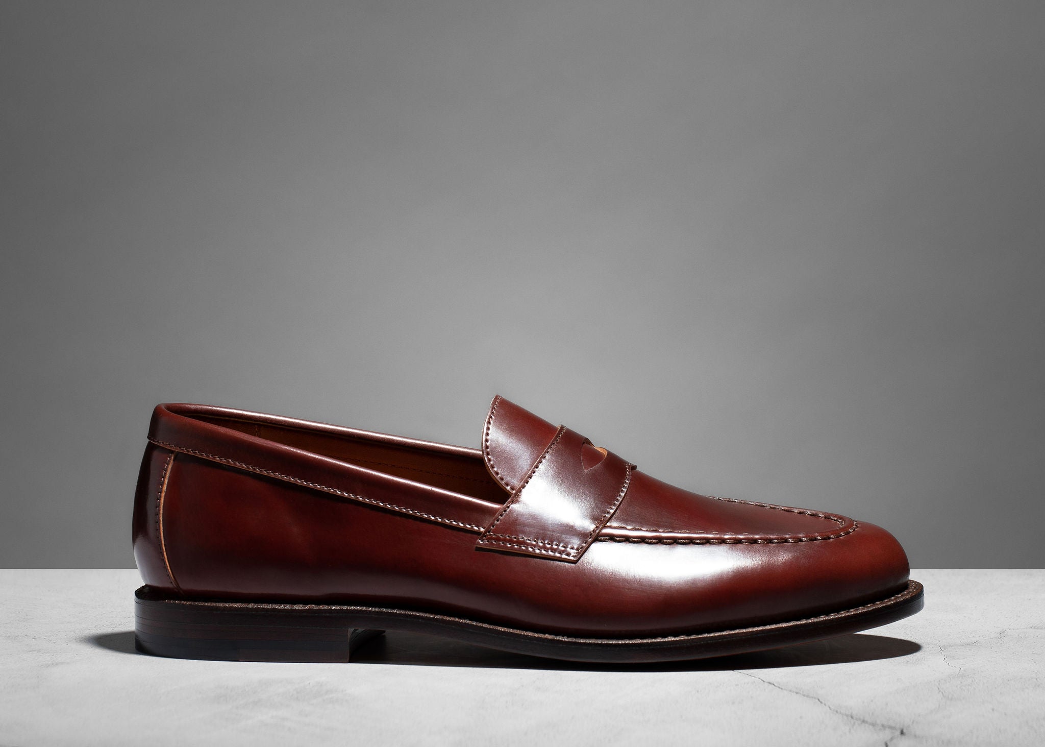 Pre-Order | Traveler Penny Garnet Shell Cordovan